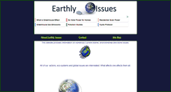 Desktop Screenshot of earthlyissues.com