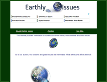 Tablet Screenshot of earthlyissues.com